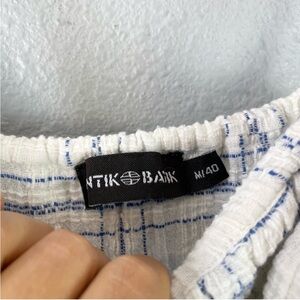 Antik Batik Tony Ruffle Shoulder Tie Maxi Dress size medium